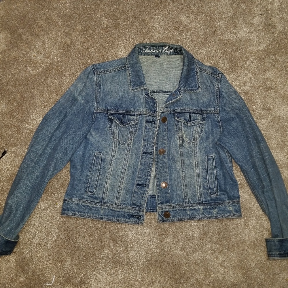 American Eagle denim jacket size xl
